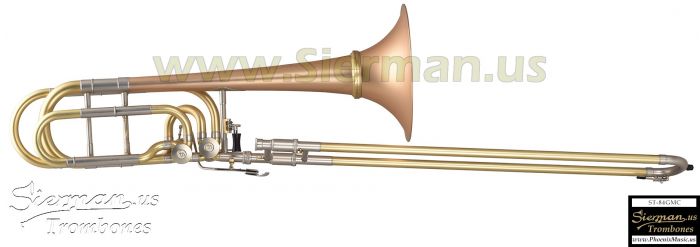 Sierman ST-84GMC Bass Trombone, Matte Finish, Detachable Bell